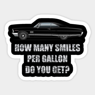 Multi-Color Body Option Apparel - Smiles per Gallon Sticker